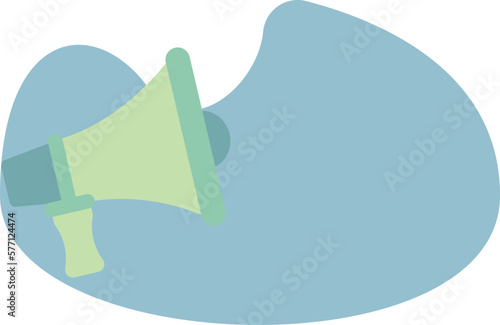 Megaphone icon. Flat illustration of megaphone icon for web design