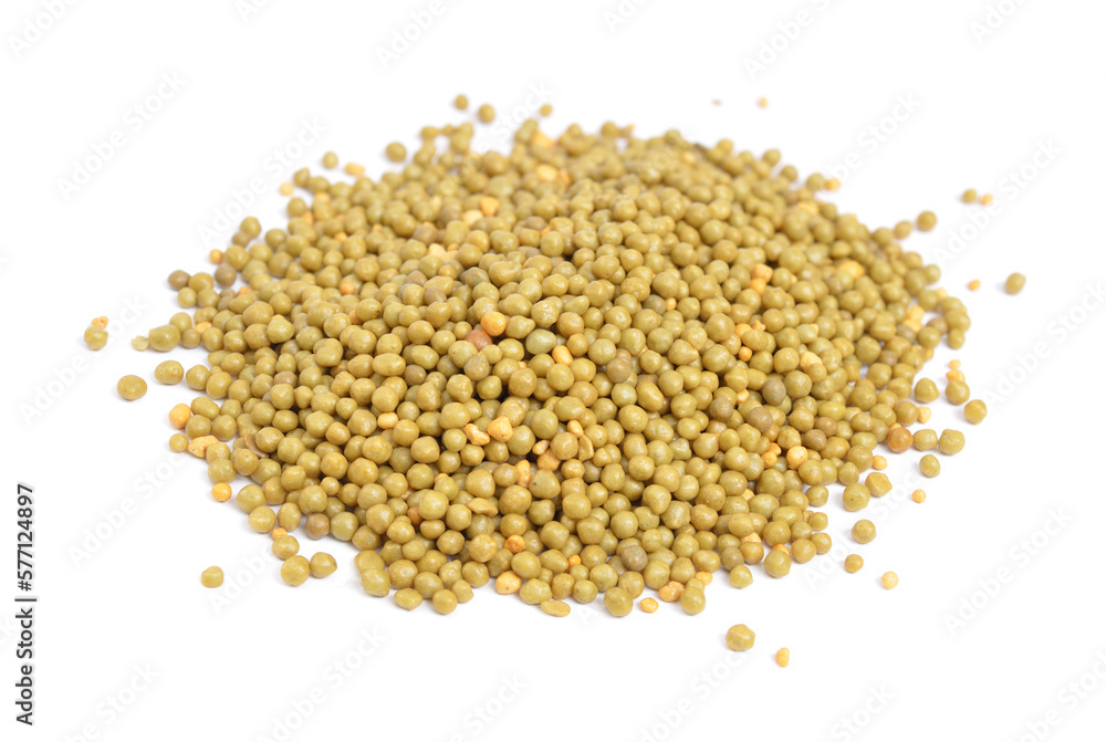 Osmocote fertilizer granules isolated on white background Osmocote fertilizer granules isolated on white background