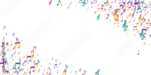 Music note icons vector design. Song notation
