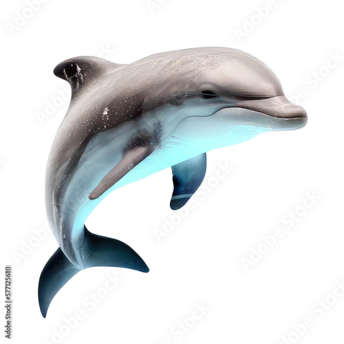 Obraz dolphin isolated on white background