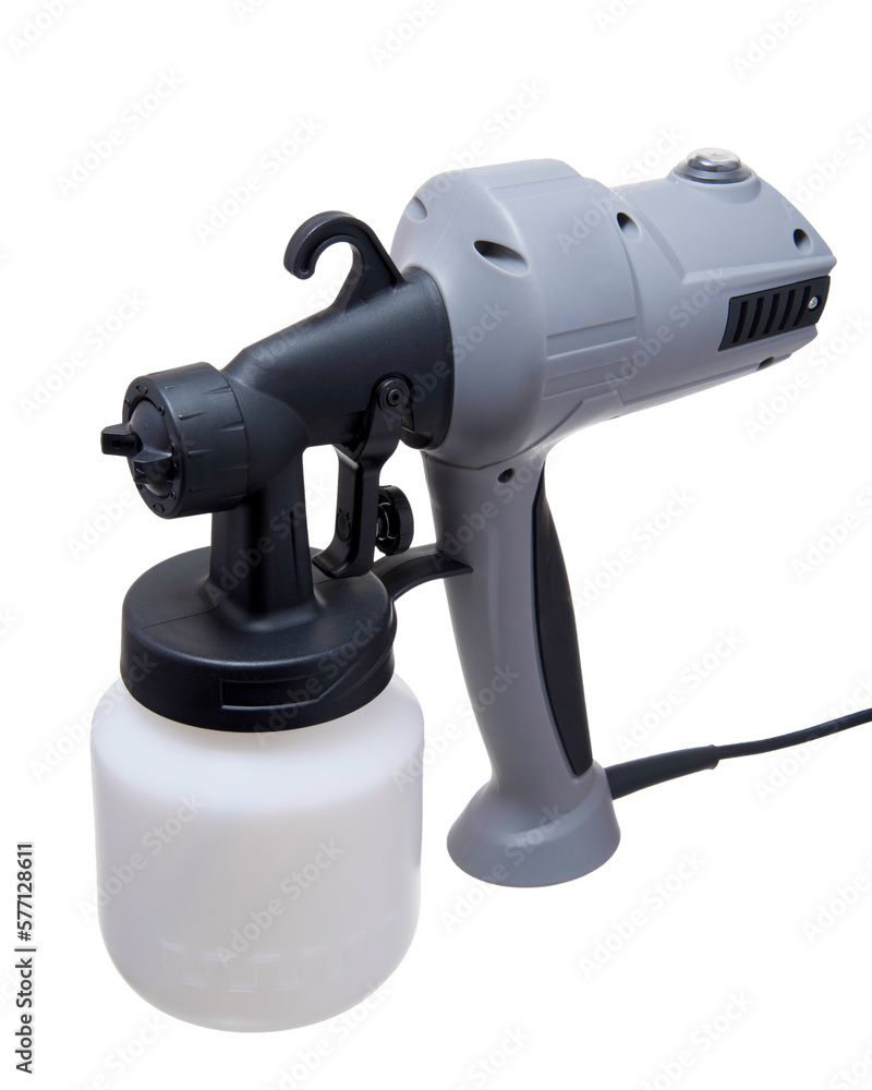 Pulverizer for painting and repair, isolated on a white background Pulverizer for painting and repair, isolated on a white background