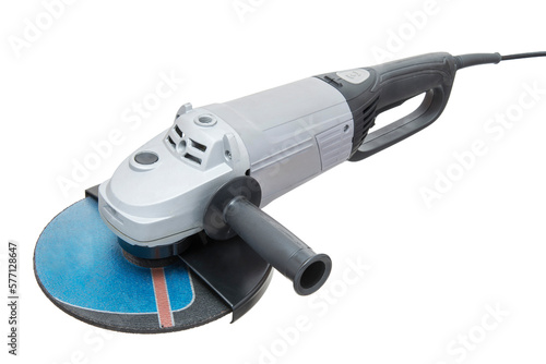 vibratory grinder with an abrasive disc for cutting