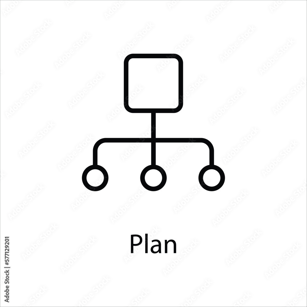 Plan icon vector stock Plan icon vector stock