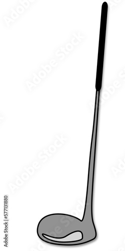 illustrazione con mazza da golf su sfondo trasparente