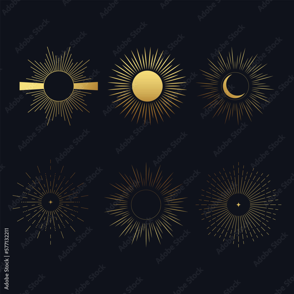 Bohemian sun vector icons set.
Vector set of linear boho icons and symbols. Sun logo design templates. Abstract design elements for jewelry inminimalist style for social media posts. Bohemian sun vector icons set.
Vector set of linear boho icons and symbols. Sun logo design templates. Abstract design elements for jewelry inminimalist style for social media posts.