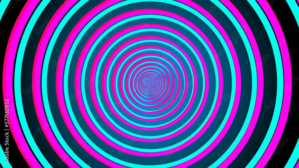 Naklejka premium abstract colorful tunnel illustration background 