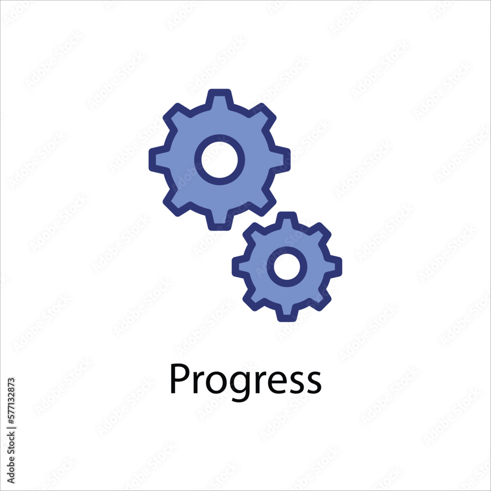Progress icon vector stock Progress icon vector stock