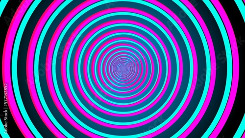abstract colorful tunnel illustration background 