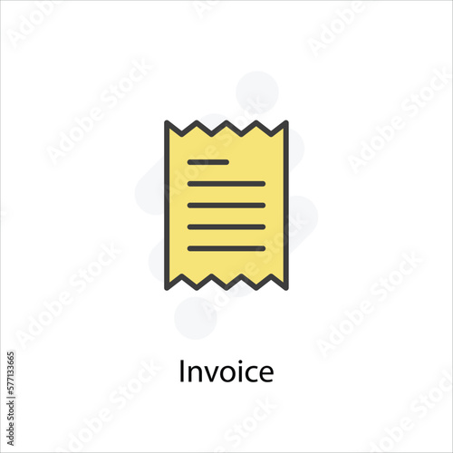 Invoice icon vector stock