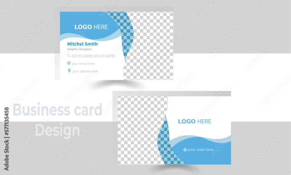 Modern clean Profession business caed template. Flat Design abstract vector busiess care for business
and personal use Modern clean Profession business caed template. Flat Design abstract vector busiess care for business
and personal use