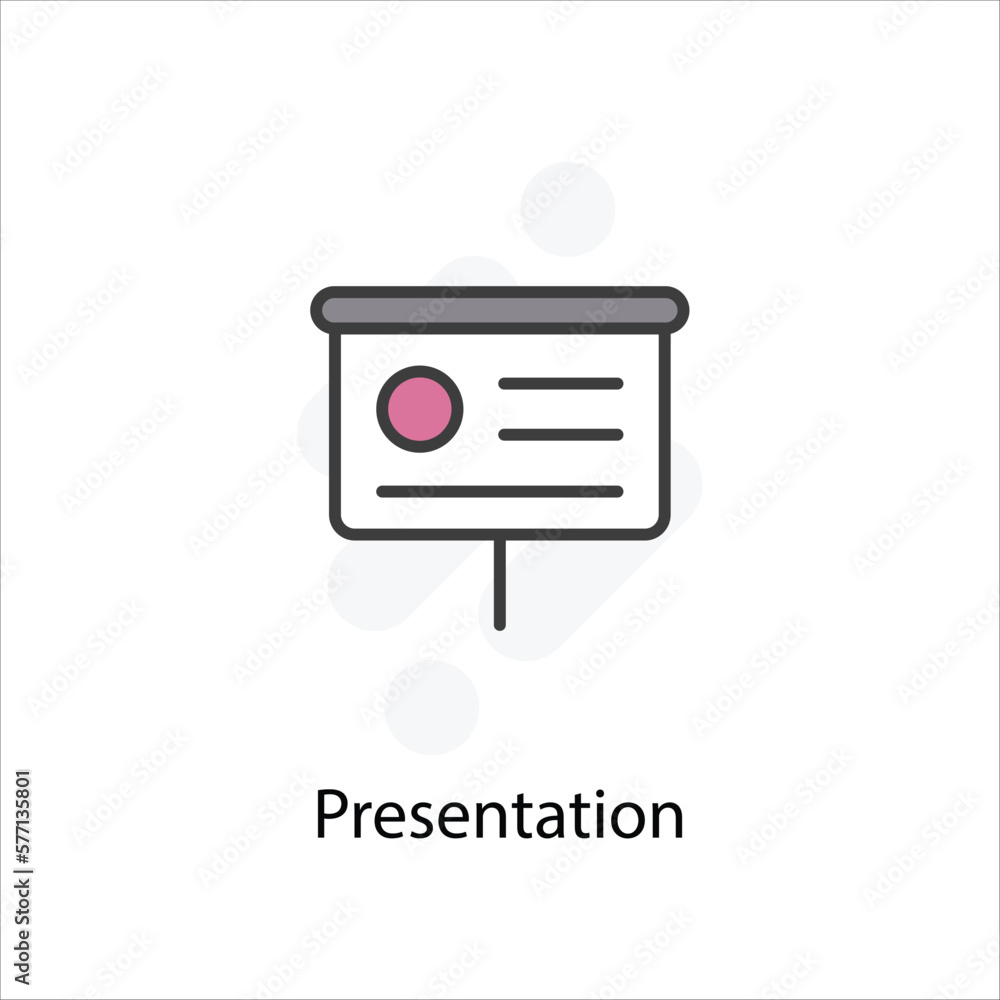 Fototapeta premium Presentation icon vector stock