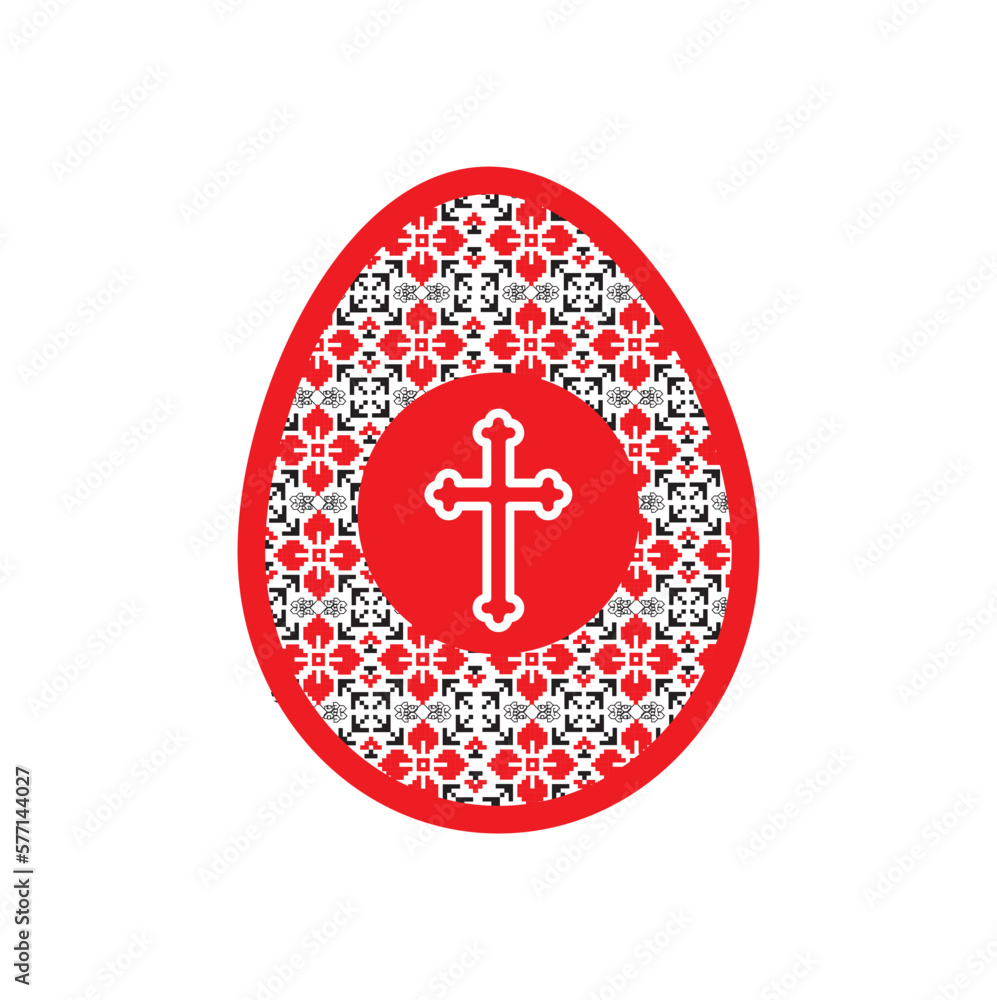 Traditional folk ornament for Easter eggs. Pysanka. Traditional folk ornament for Easter eggs. Pysanka.