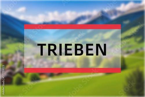 Trieben: Der Name der österreisischen Stadt Trieben im Bundesland Steiermark photo