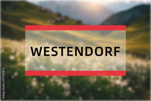 Westendorf: Der Name der österreisischen Stadt Westendorf im Bundesland Tirol photo