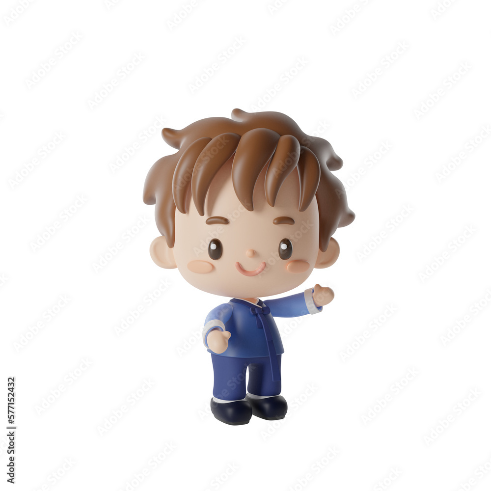Hanbok Man 3D Illustration-13 Hanbok Man 3D Illustration-13