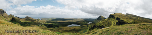 Panoramblick vom Quiraing auf der Isle of Skye in Schottland