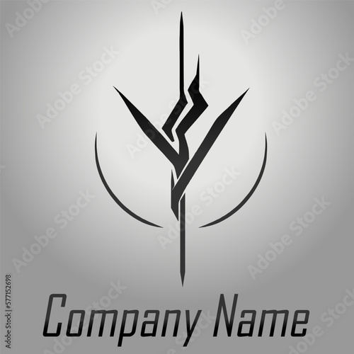 Creative minimalist logo with restrained design, Scandinavian style, runes,black and white, logo for business, companies, stores, websites, mobile applications