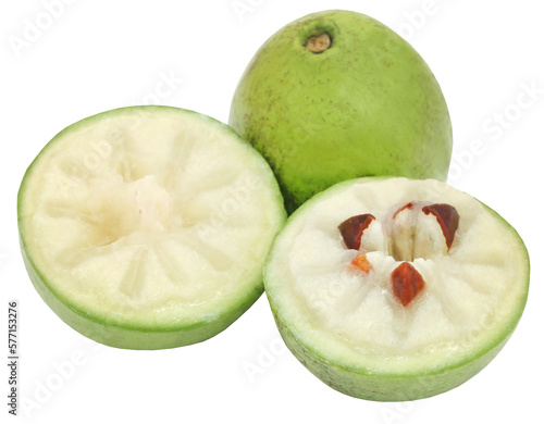 Chrysophyllum cainito or star apple