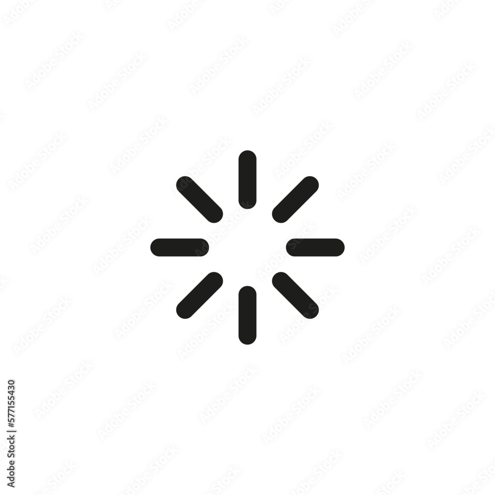 Brightness Icon, Intensity Setting Vector Art Illustration Brightness Icon, Intensity Setting Vector Art Illustration