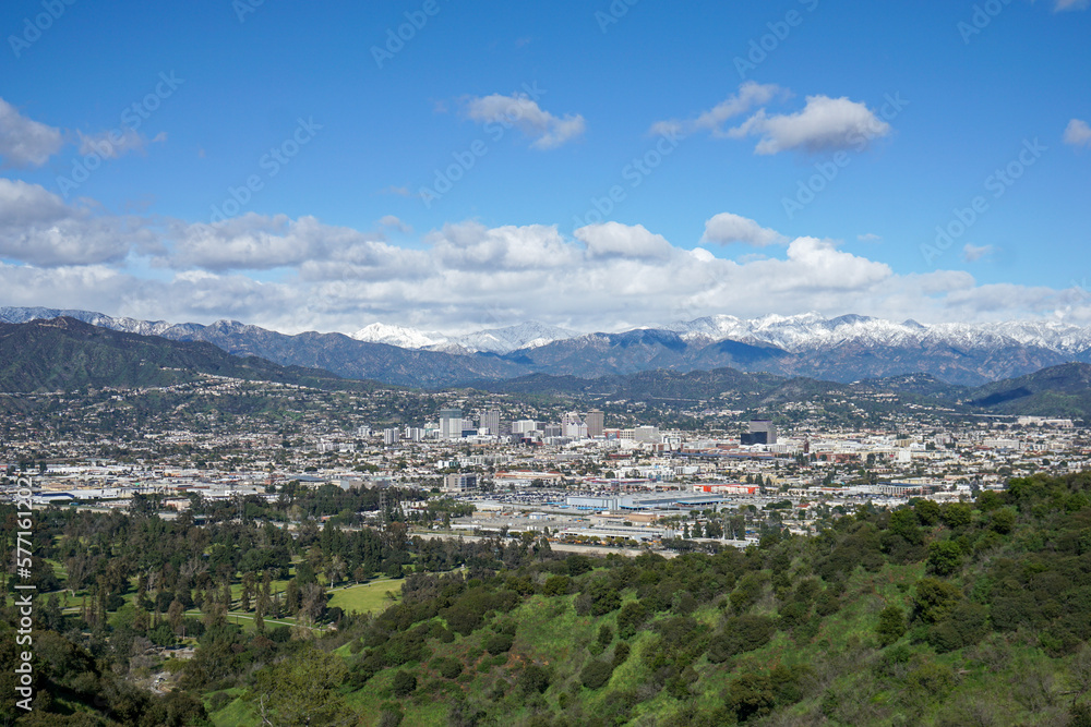 Overview of Glendale, CA from atop Griffith Park.