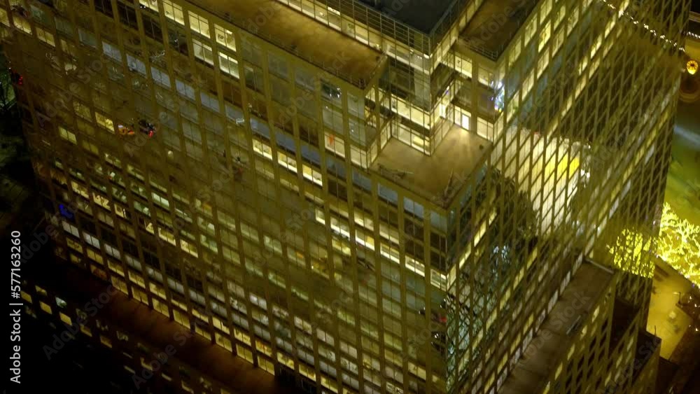 The modern office skycrapers of Downtown Manhattan at night - travel photography The modern office skycrapers of Downtown Manhattan at night - travel photography