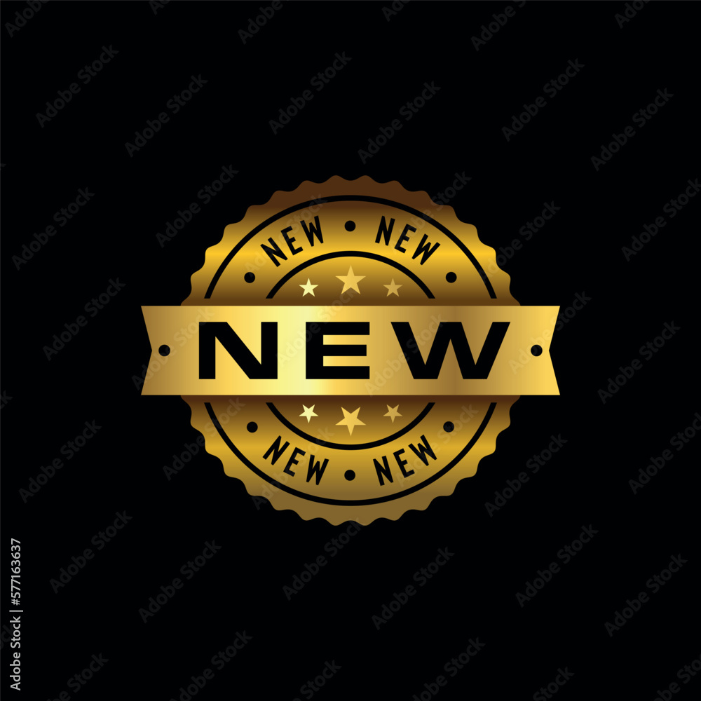 New Golden Stamp Seal Vector Template New Golden Stamp Seal Vector Template