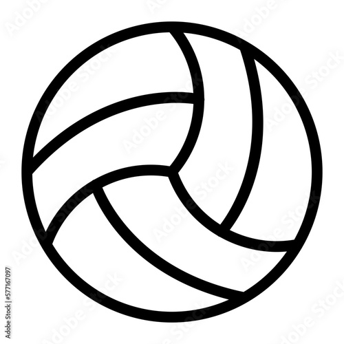 volleyball line icon