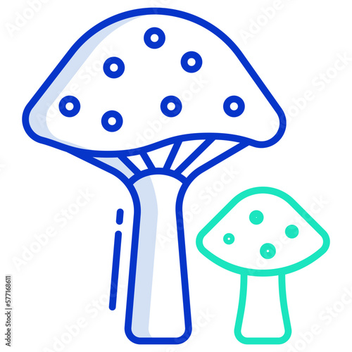 Edible mushroom icon