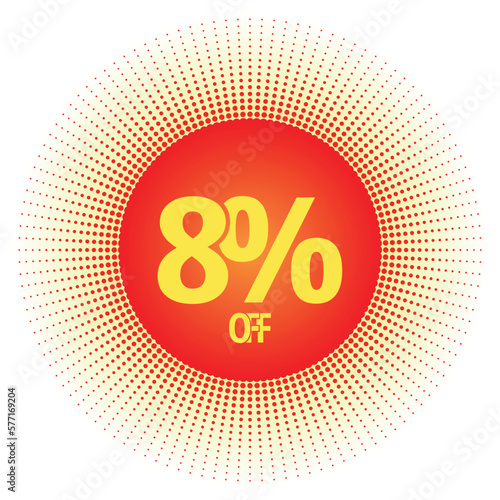 8% off modern design template.