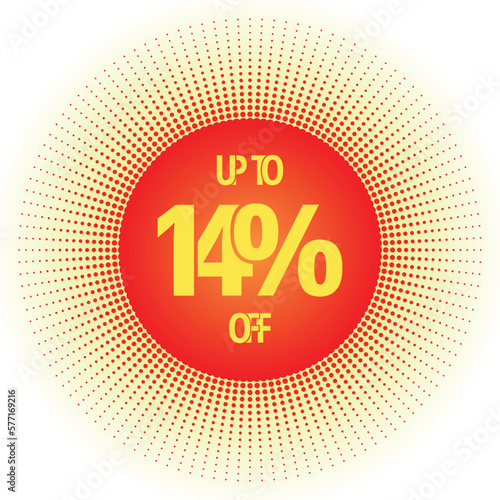 Up to % off modern design template.