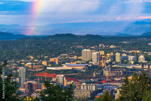 Portland, Oregon, USA Downtown Cityscap photo