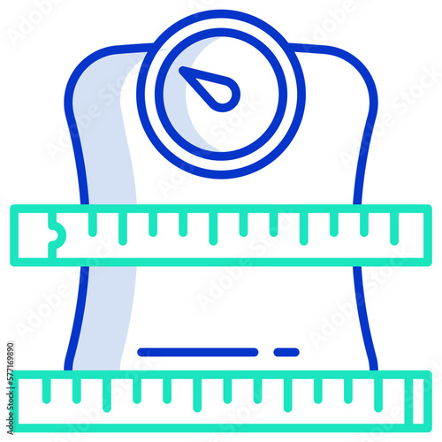 Under weight icon