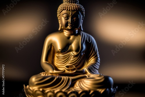 buddha statue with beautiful background Generative AI Art Illustratio