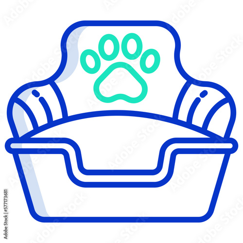 Dog bed icon