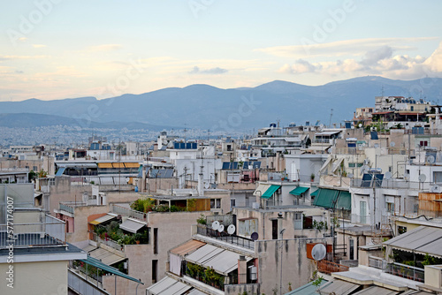 City. View of the city, houses, Buildings.  urban landscape. Greece © Ирина Ирина