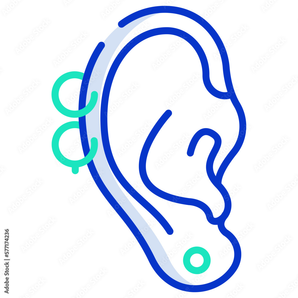 Obraz premium Ear piercing icon