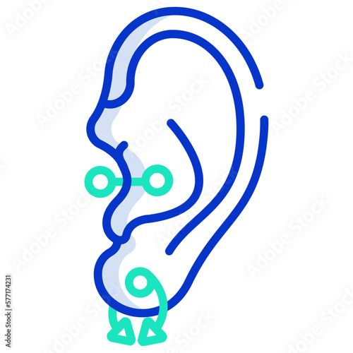 Ear piercing icon