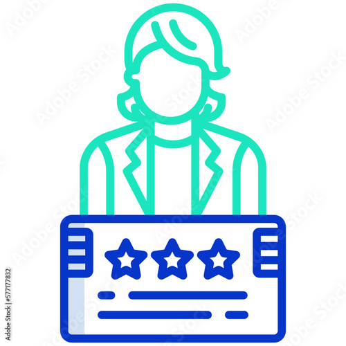 presidential candidate woman icon