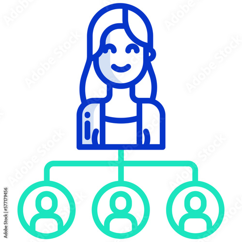Manager Woman icon