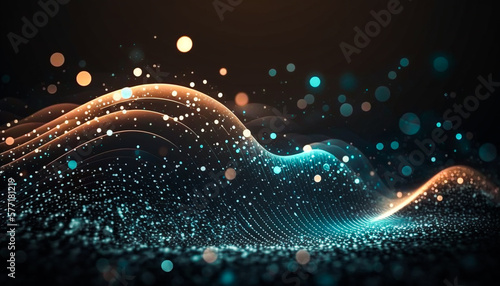 Tochnology motion wave background concept. Beatiful motion blur, digital wave, vivid colors 