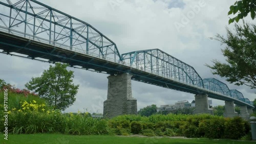 Bridge Spans Across River