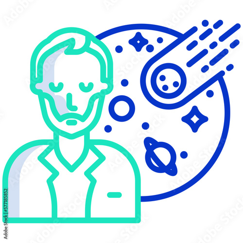 man Astrophysicist icon
