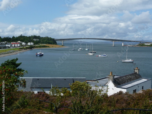 The Skye Bridge from Kyleakin, Skye, Ross and Cromarty. photo