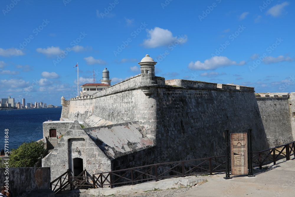 The Castillo de los Tres Reyes del Morro in Havana, Cuba Caribbean
