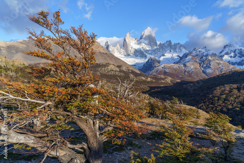 Fitz Roy mount in Los Glaciares National Park, El Chalten,Patagonia, Argentina