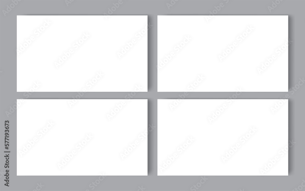 Four white blank papers with shadows on the pink background. Templates for presentation of design. Two white blank papers with shadows on the grey background. Mock up for magazine or catalogue. Four white blank papers with shadows on the pink background. Templates for presentation of design. Two white blank papers with shadows on the grey background. Mock up for magazine or catalogue.