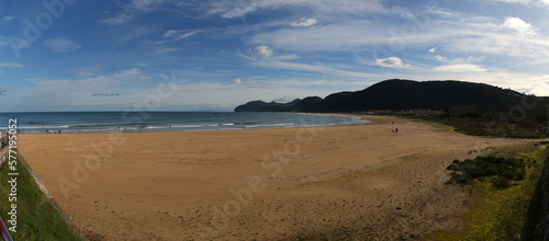 Playa de Trengandin, Noja, Cantabria, España photo