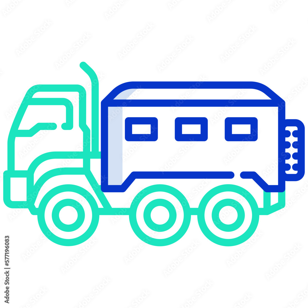 Fototapeta premium Military vehicle icon