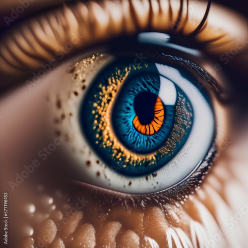 eye macro shot - generative ai