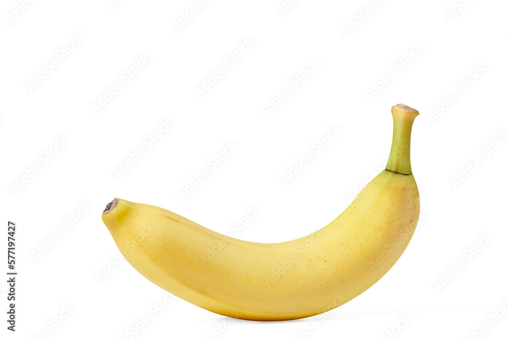 Yellow banana on white background Yellow banana on white background